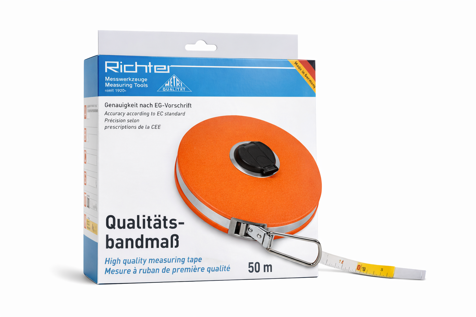 Glasfaserbandmaß, 50m, Platalkapsel