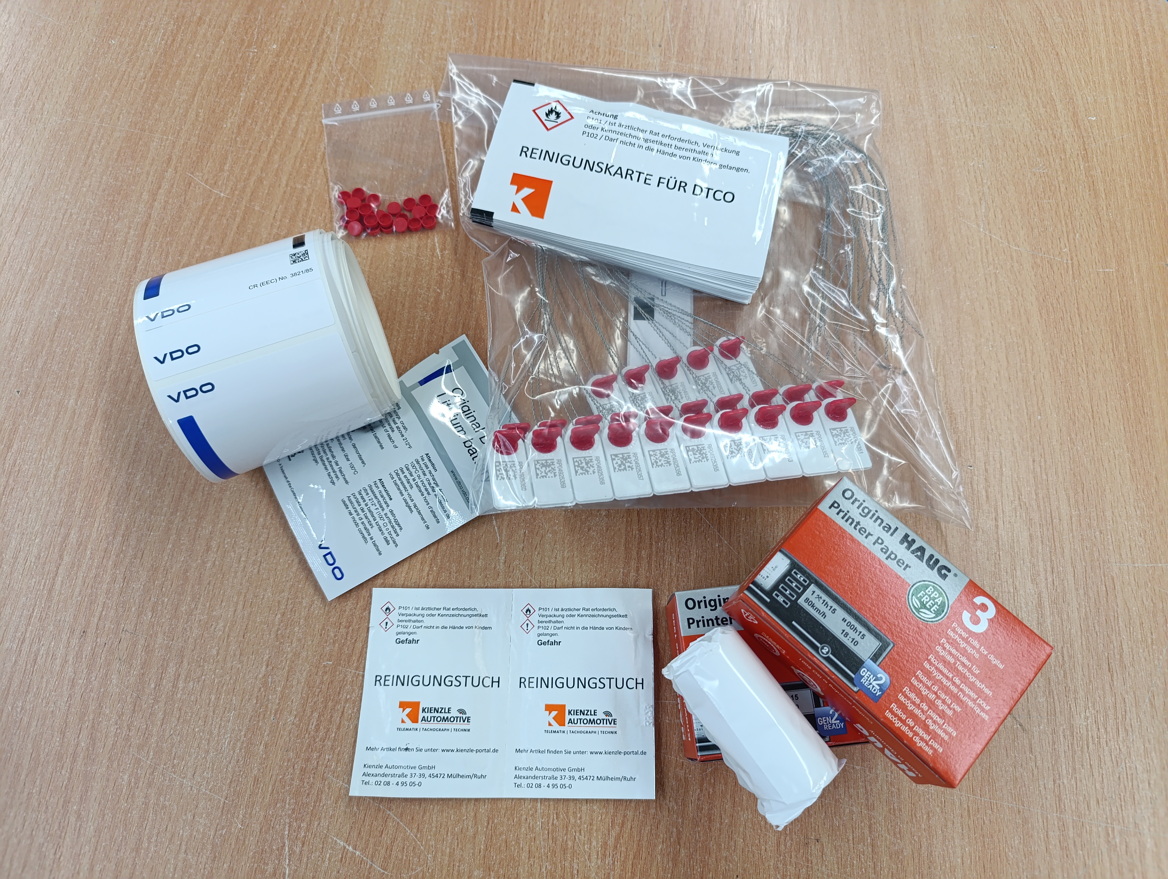 Prüfkit für dig. Tachoprüfung inkl. Installationslabel VE=25