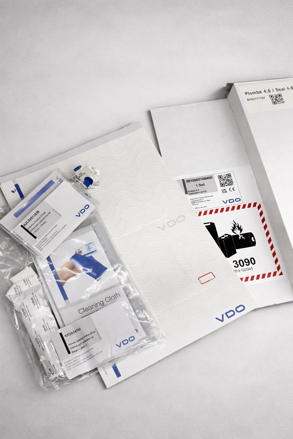 VDO Prüfset für DTCO 4.0 und 4.1 inkl. T-Plombe (VE = 10 Stück)