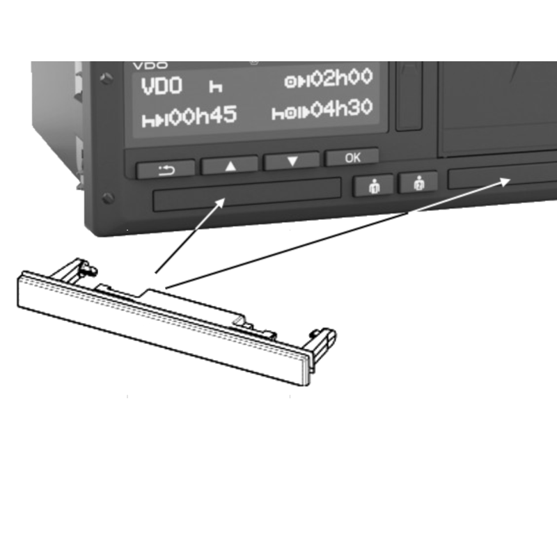 Abdeckung für Kartenschacht DTCO 3.0 / 4.x