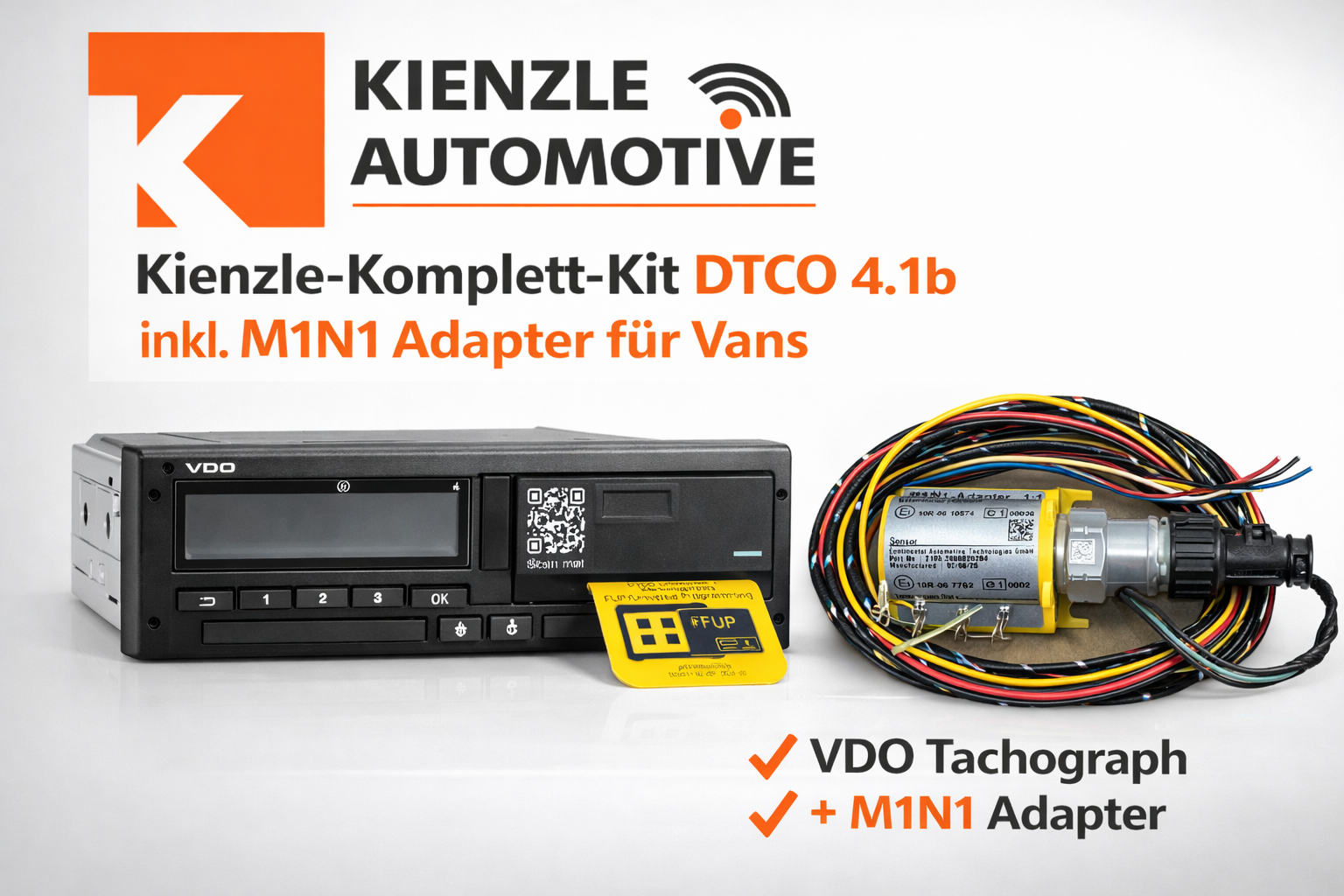 Kienzle-Komplett-KIT - M1/N1 LCV Vans DTCO 4.1b Z2 ohne CAN